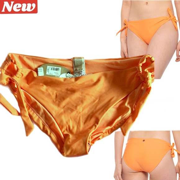 ☀️🆕 prAna Ribbed orange Daravy bikini bottoms size XL - Picture 2 of 11